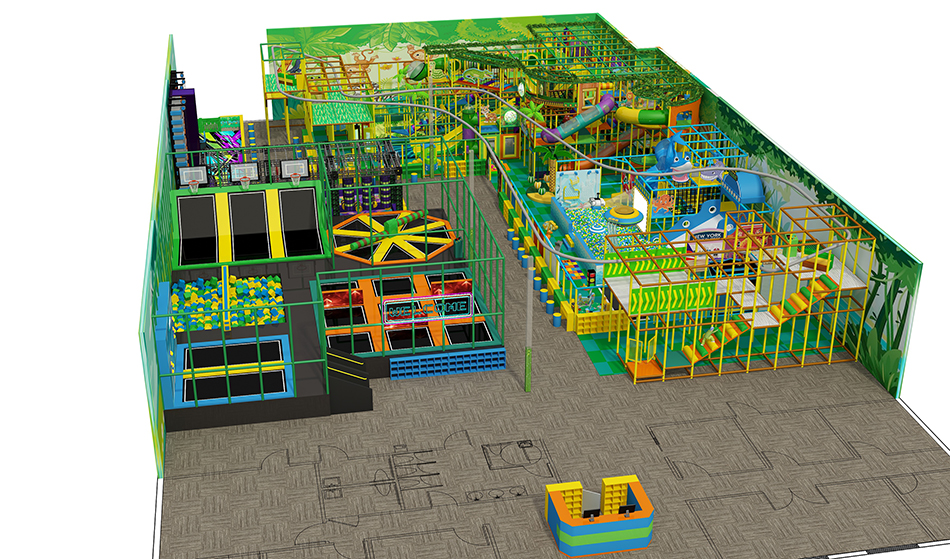 BJ-JD027 - Jumping park for sale - Trampoline Park | Bluejayset Playground Heaven