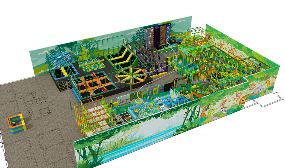 BJ-JD027 - Jumping park for sale - Trampoline Park | Bluejayset Playground Heaven
