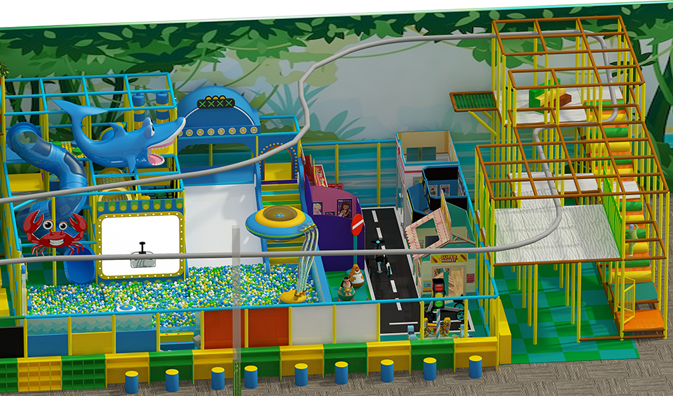 BJ-JD027 - Jumping park for sale - Trampoline Park | Bluejayset Playground Heaven