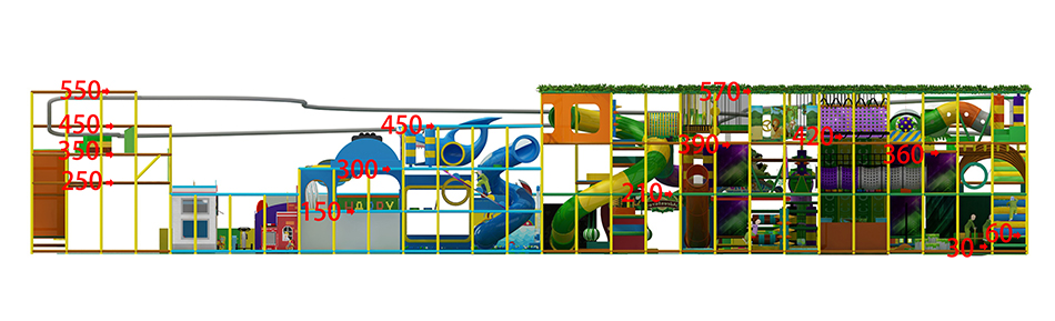 BJ-JD027 - Jumping park for sale - Trampoline Park | Bluejayset Playground Heaven