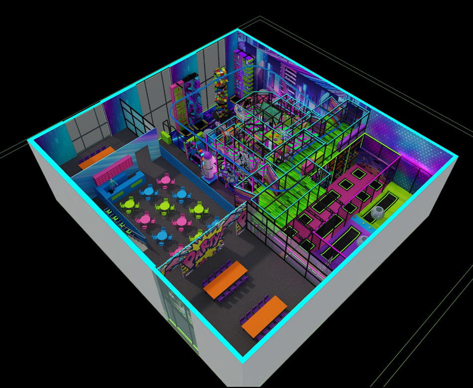 BJ-JD024 - Jumping park for sale - Trampoline Park | Bluejayset Playground Heaven