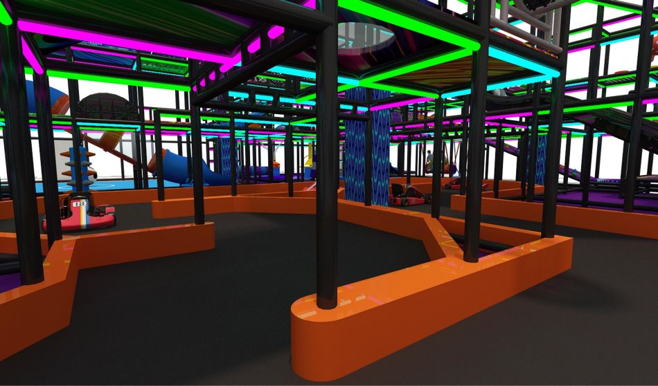 BJ-JD023 - Jumping park with indoor playground - Trampoline Park | Bluejayset Playground Heaven