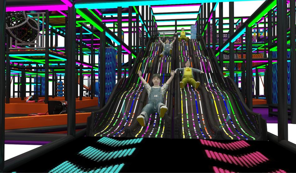 BJ-JD023 - Jumping park with indoor playground - Trampoline Park | Bluejayset Playground Heaven