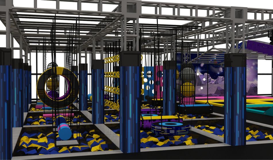 BJ-JD025 - Jumping trampoline park - Trampoline Park | Bluejayset Playground Heaven