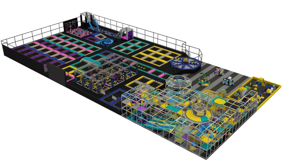 BJ-JD025 - Jumping trampoline park - Trampoline Park | Bluejayset Playground Heaven
