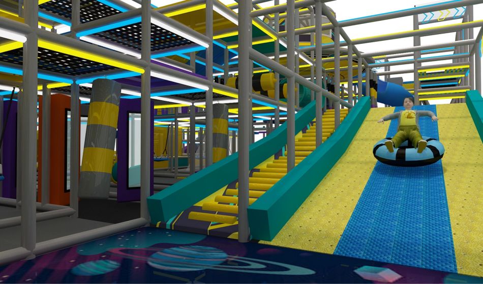 BJ-JD025 - Jumping trampoline park - Trampoline Park | Bluejayset Playground Heaven