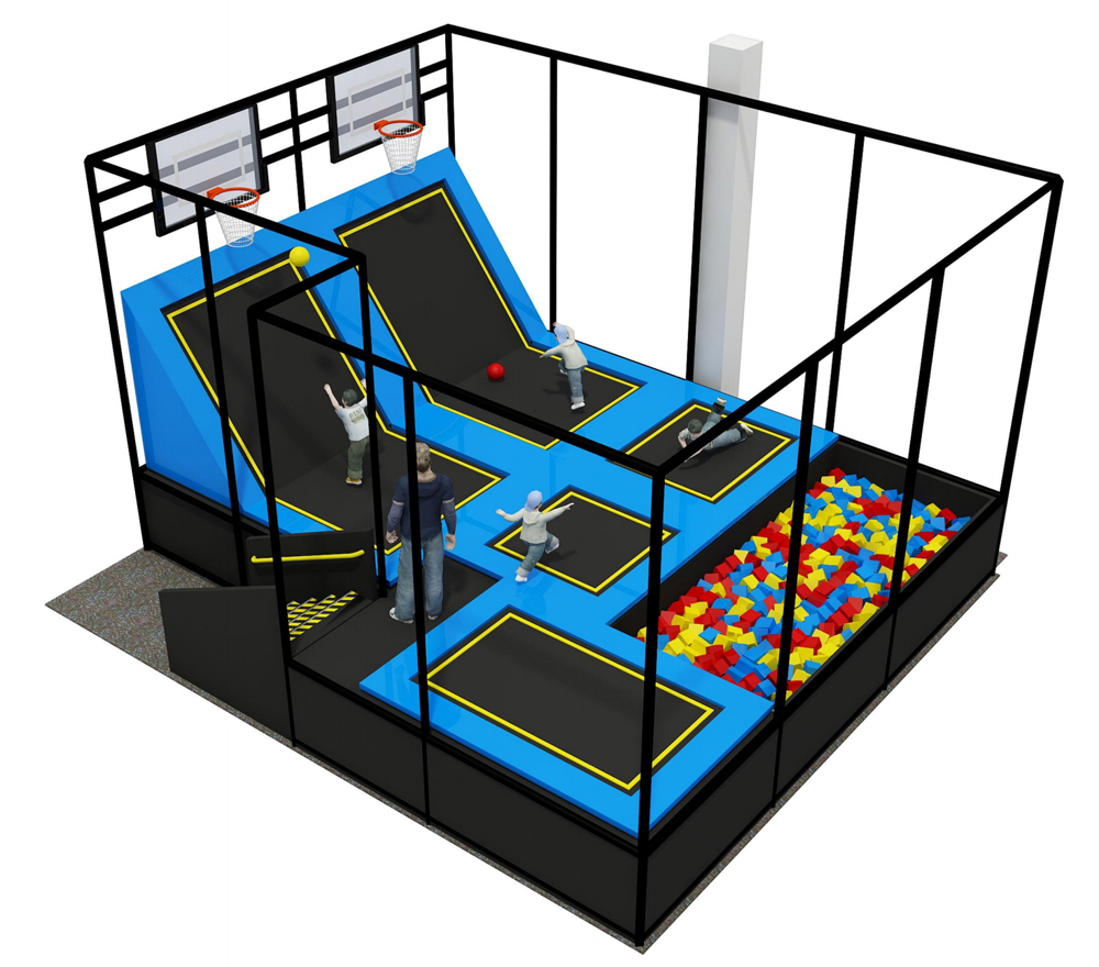 BJ-JC011 - jumping trampoline - Trampoline Park | Bluejayset Playground Heaven