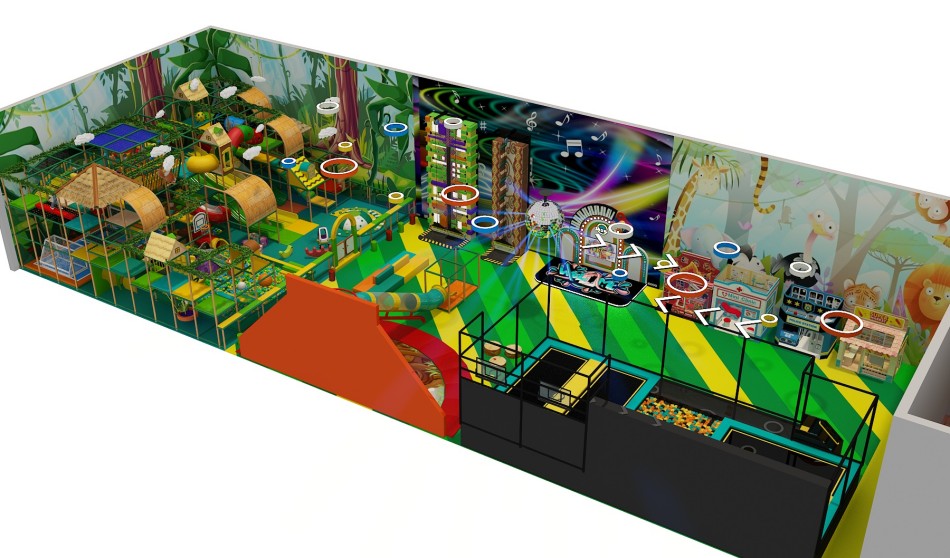 BJ-JD033 - Jungle GYM play center - Trampoline Park | Bluejayset Playground Heaven