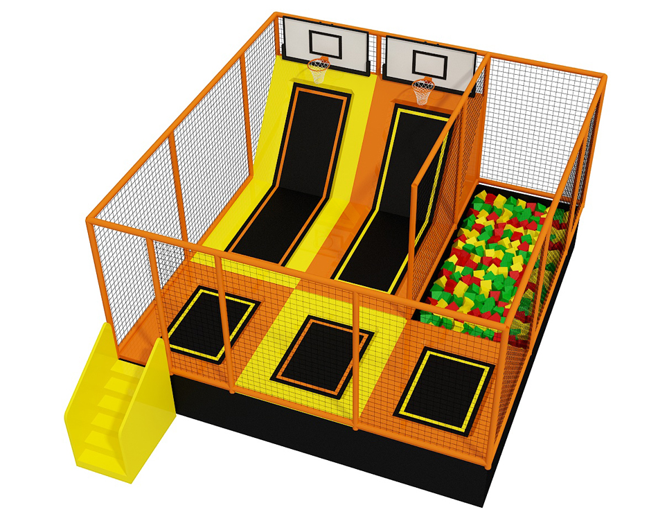 BJ-JC030 - Kids jumping trampoline - Trampoline Park | Bluejayset Playground Heaven