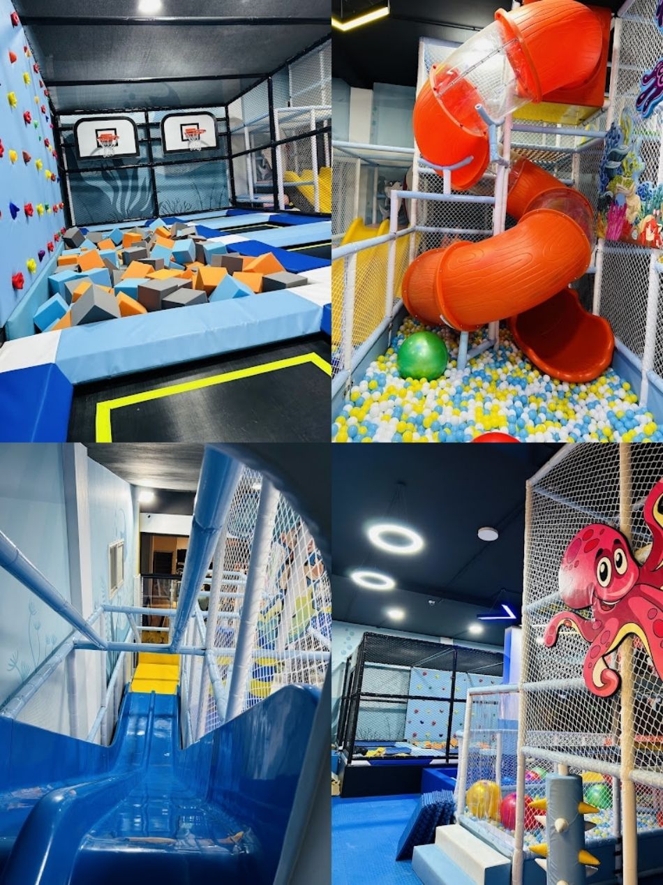 BJ-JC007 - Kids trampline park - Trampoline Park | Bluejayset Playground Heaven