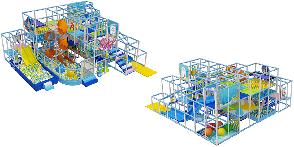 BJ-JC007 - Kids trampline park - Trampoline Park | Bluejayset Playground Heaven