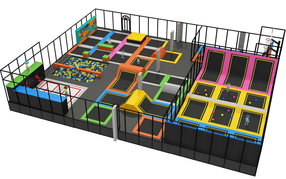 BJ-JA009 - kids trampoline - Trampoline Park | Bluejayset Playground Heaven