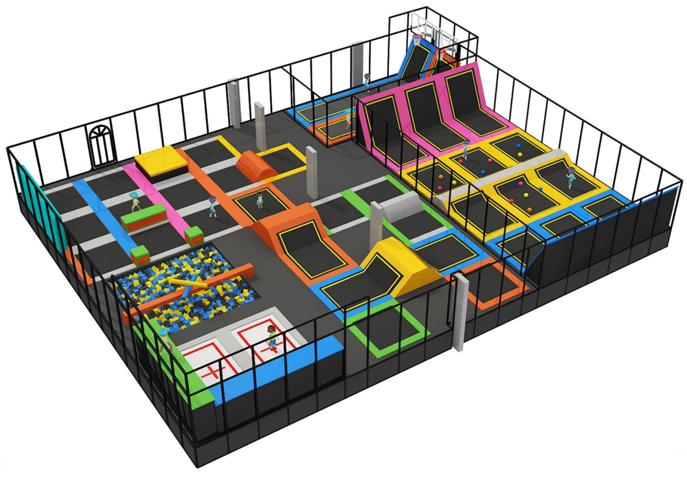 BJ-JA009 - kids trampoline - Trampoline Park | Bluejayset Playground Heaven