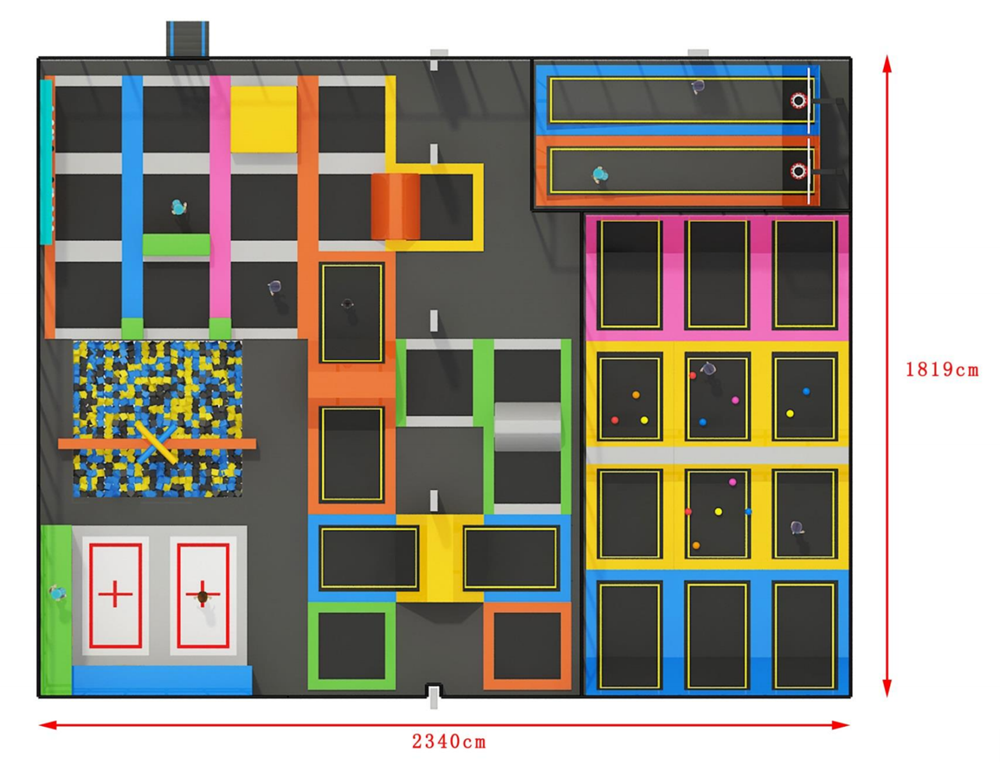 BJ-JA009 - kids trampoline - Trampoline Park | Bluejayset Playground Heaven