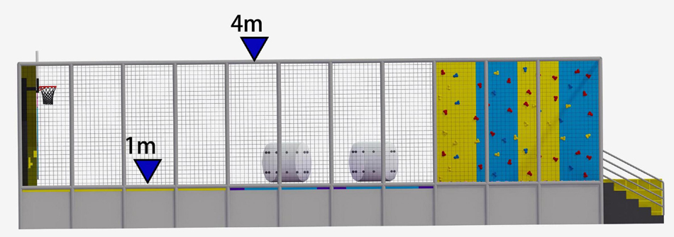 BJ-JC017 - Kids Trampoline park - Trampoline Park | Bluejayset Playground Heaven