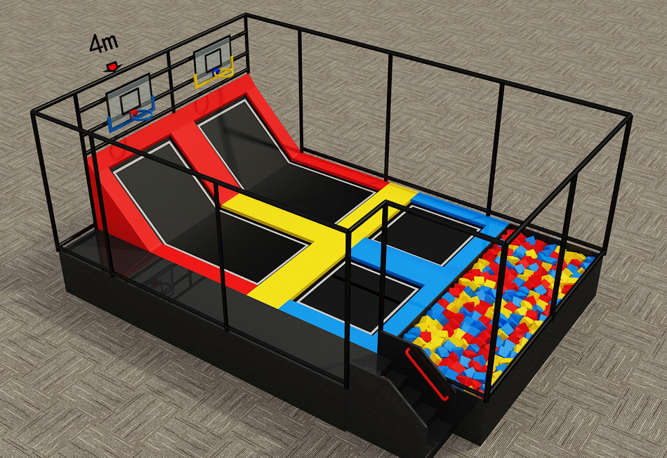BJ-JC029 - Kids Trampoline play area - Trampoline Park | Bluejayset Playground Heaven