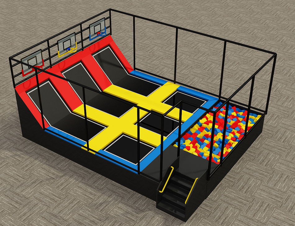 BJ-JC029 - Kids Trampoline play area - Trampoline Park | Bluejayset Playground Heaven