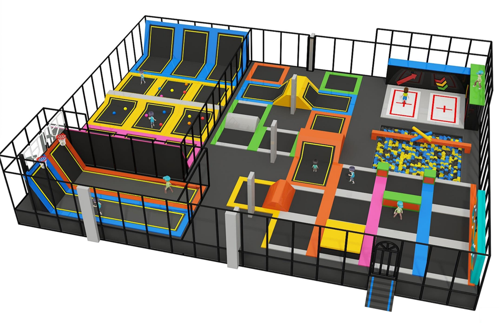 BJ-JA009 - kids trampoline - Trampoline Park | Bluejayset Playground Heaven
