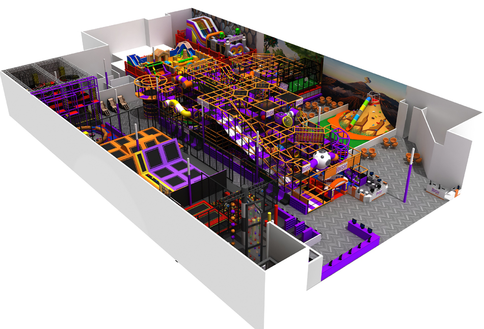 BJ-JB028 - kids trampolineÂ - Trampoline Park | Bluejayset Playground Heaven