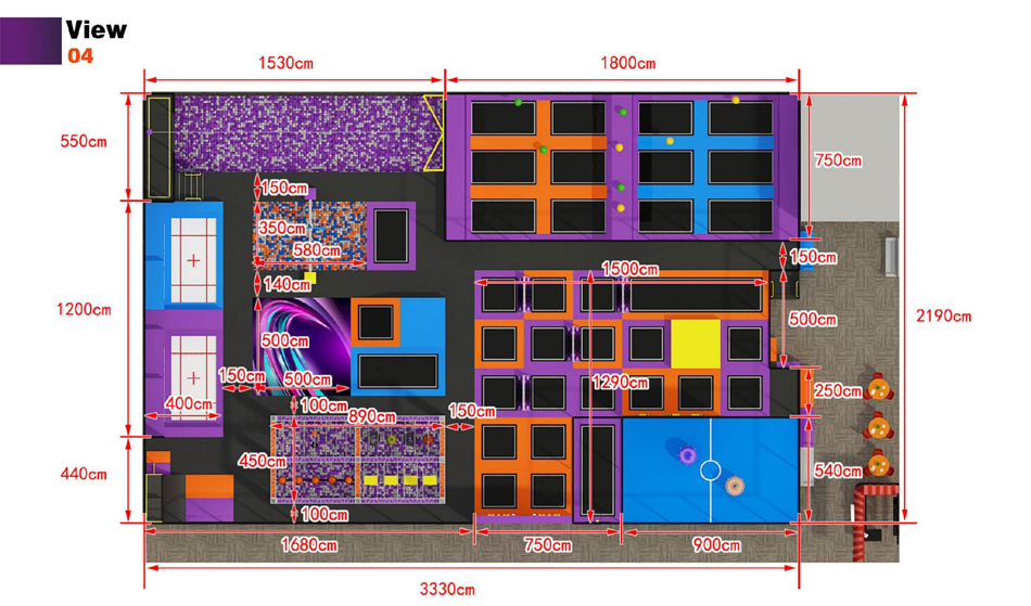 BJ-JB017 - kids trampolineÂ - Trampoline Park | Bluejayset Playground Heaven