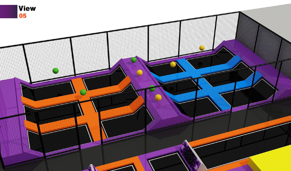 BJ-JB017 - kids trampolineÂ - Trampoline Park | Bluejayset Playground Heaven