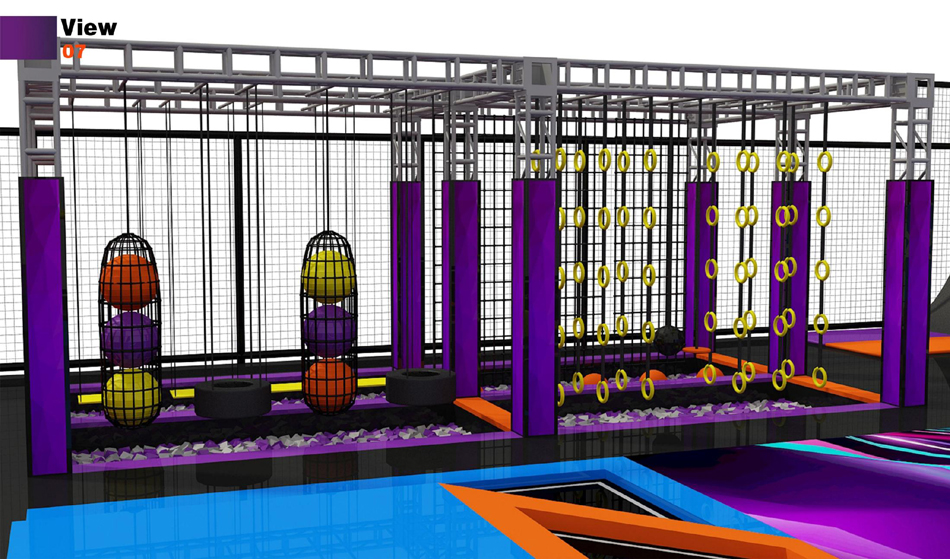 BJ-JB017 - kids trampolineÂ - Trampoline Park | Bluejayset Playground Heaven