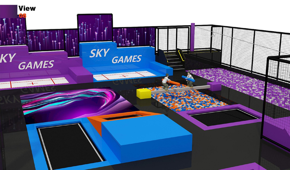 BJ-JB017 - kids trampolineÂ - Trampoline Park | Bluejayset Playground Heaven