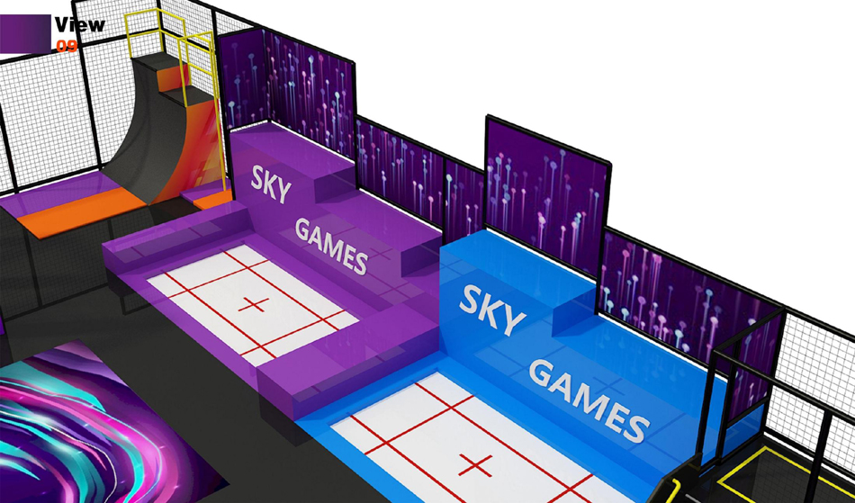 BJ-JB017 - kids trampolineÂ - Trampoline Park | Bluejayset Playground Heaven