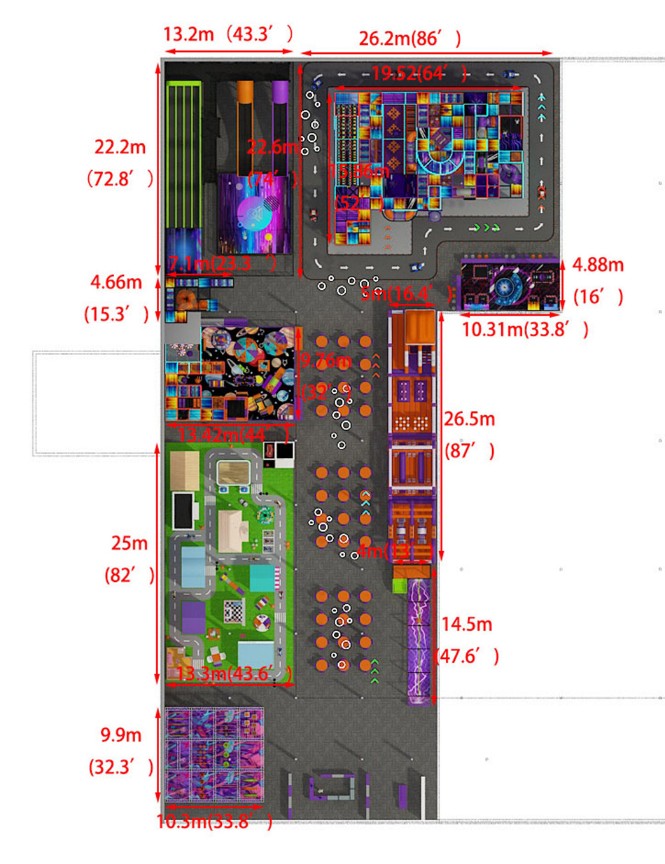 BJ-JB025 - Large indoor play center - Trampoline Park | Bluejayset Playground Heaven