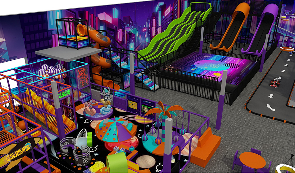BJ-JB025 - Large indoor play center - Trampoline Park | Bluejayset Playground Heaven