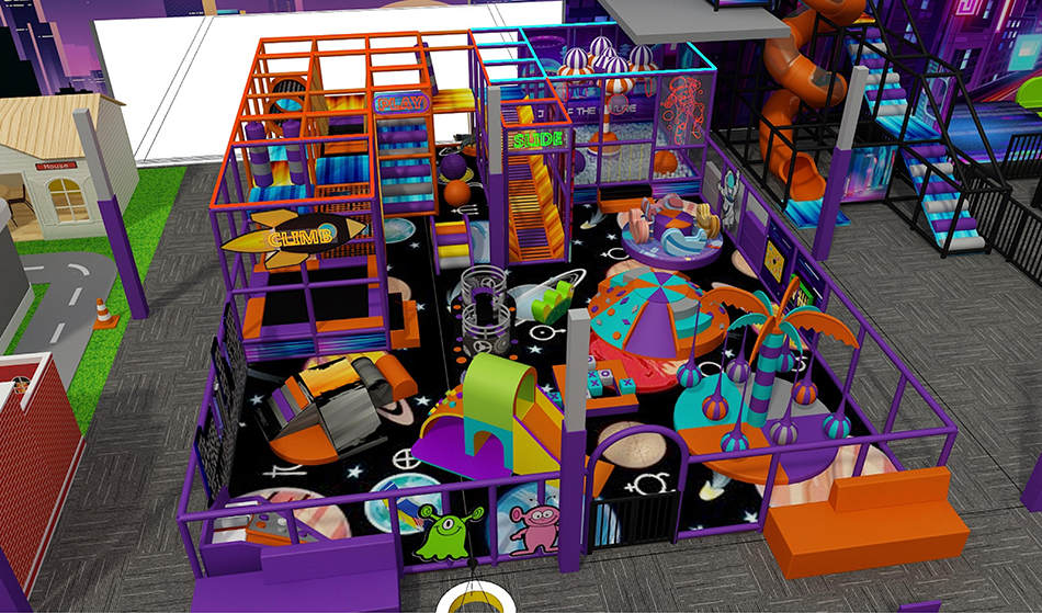 BJ-JB025 - Large indoor play center - Trampoline Park | Bluejayset Playground Heaven