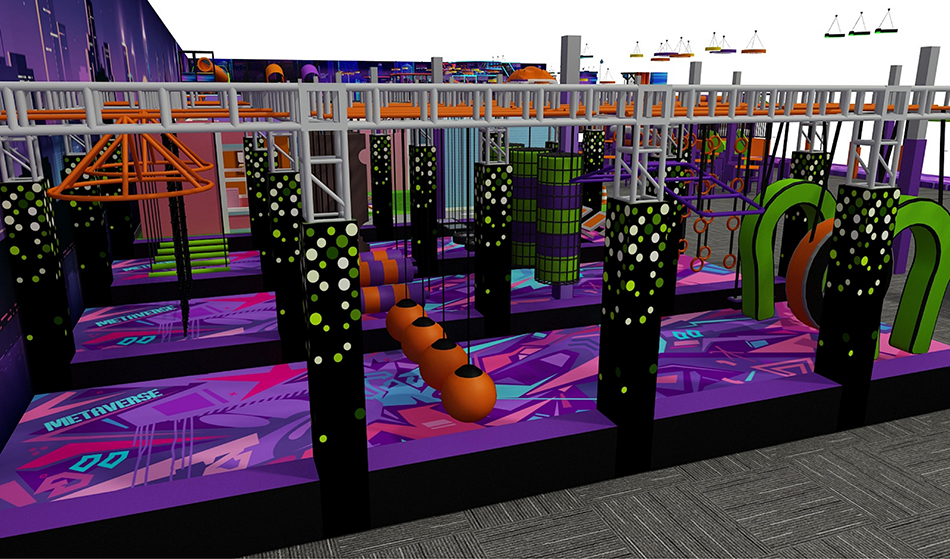 BJ-JB025 - Large indoor play center - Trampoline Park | Bluejayset Playground Heaven