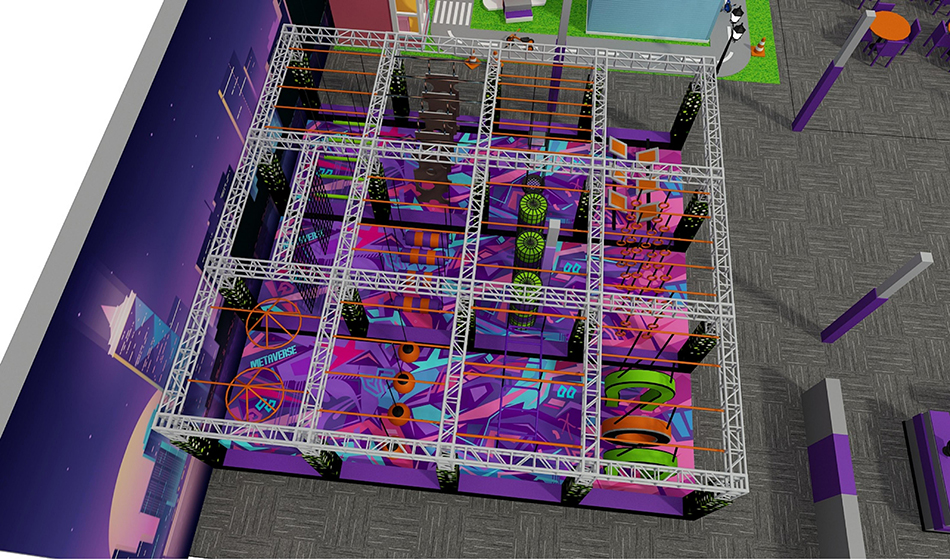 BJ-JB025 - Large indoor play center - Trampoline Park | Bluejayset Playground Heaven