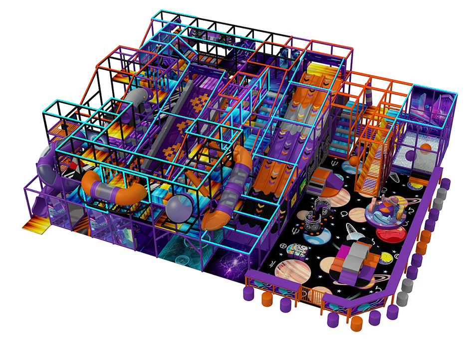 BJ-JB019 - Large trampoline park - Trampoline Park | Bluejayset Playground Heaven