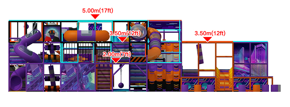 BJ-JB019 - Large trampoline park - Trampoline Park | Bluejayset Playground Heaven