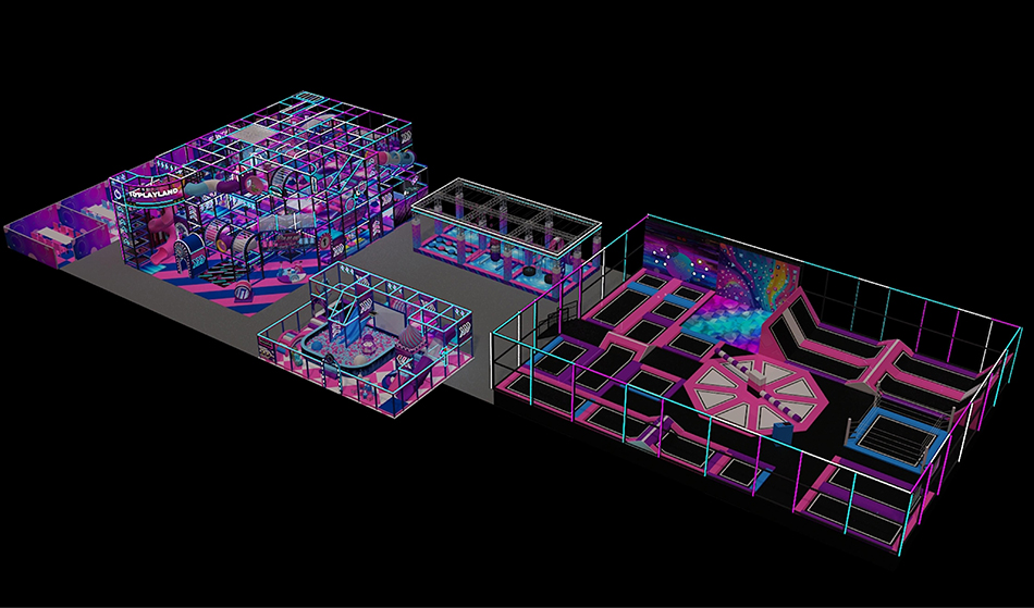 BJ-JD026 - New Trampoline park Center - Trampoline Park | Bluejayset Playground Heaven