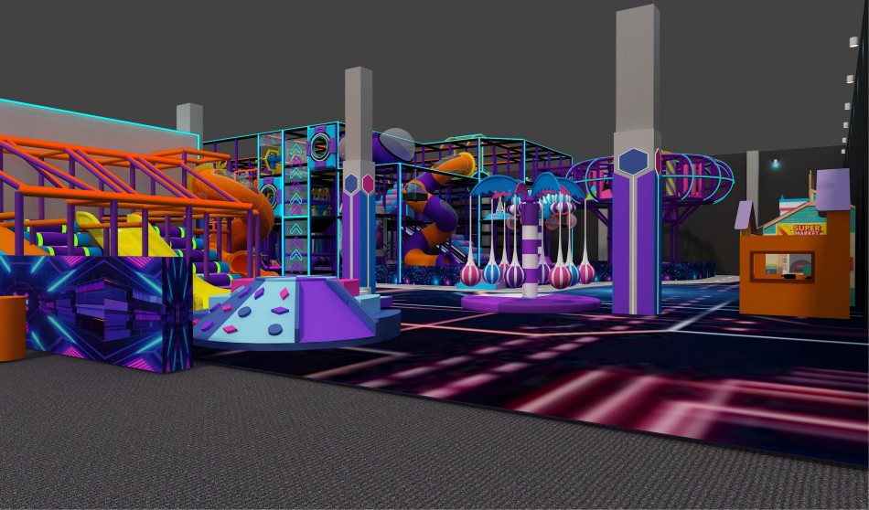 BJ-JC034 - New trampoline park play center - Trampoline Park | Bluejayset Playground Heaven