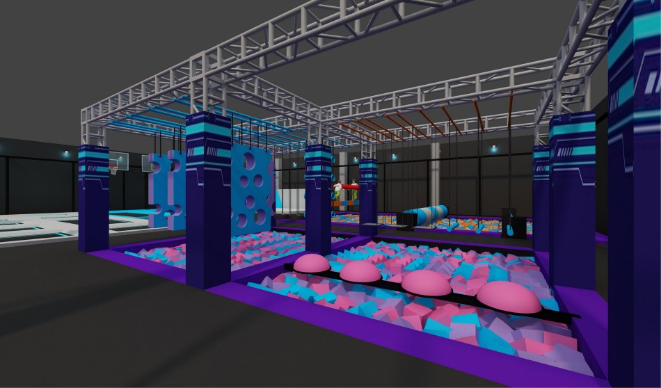BJ-JC034 - New trampoline park play center - Trampoline Park | Bluejayset Playground Heaven