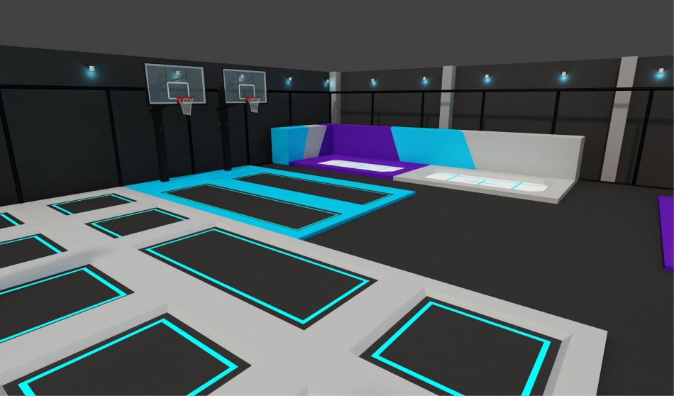 BJ-JC034 - New trampoline park play center - Trampoline Park | Bluejayset Playground Heaven