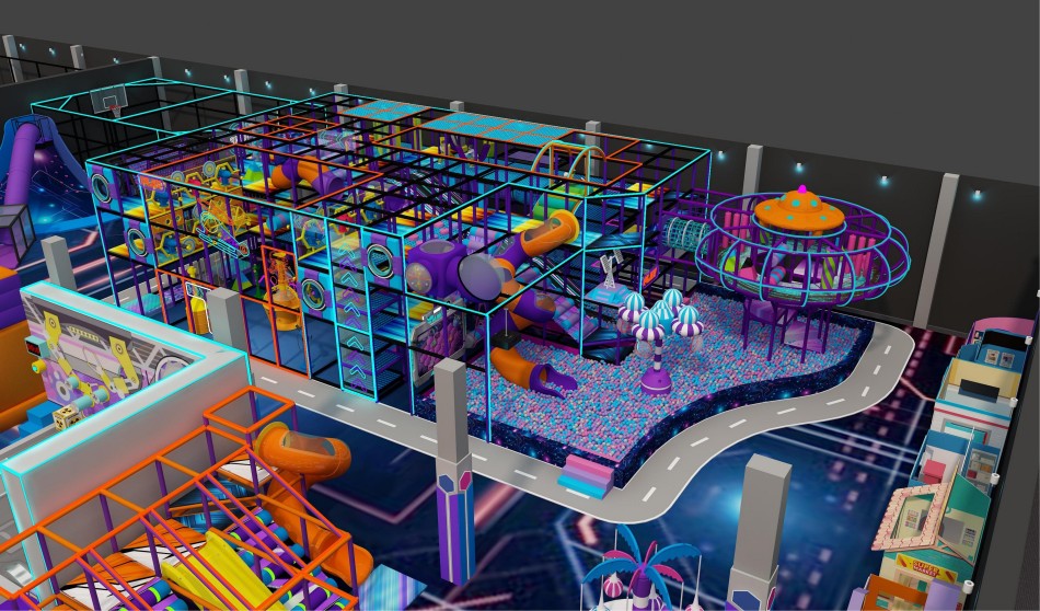 BJ-JC034 - New trampoline park play center - Trampoline Park | Bluejayset Playground Heaven