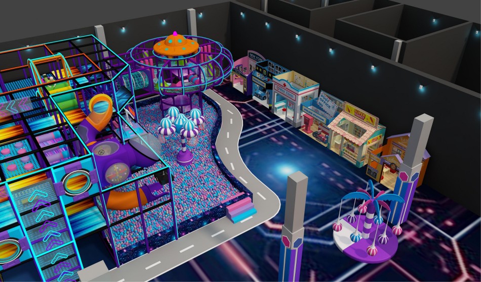 BJ-JC034 - New trampoline park play center - Trampoline Park | Bluejayset Playground Heaven