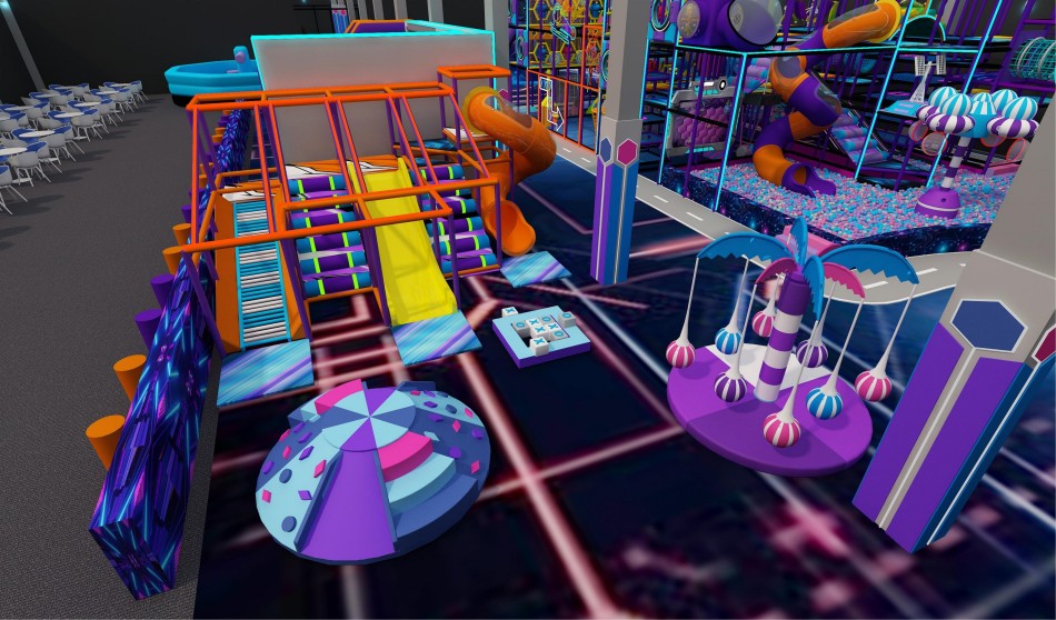 BJ-JC034 - New trampoline park play center - Trampoline Park | Bluejayset Playground Heaven
