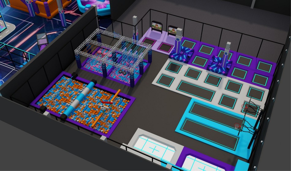 BJ-JC034 - New trampoline park play center - Trampoline Park | Bluejayset Playground Heaven