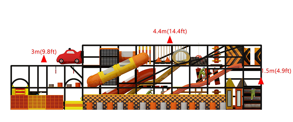 BJ-JD013 - Soft play with Trampoline park - Trampoline Park | Bluejayset Playground Heaven