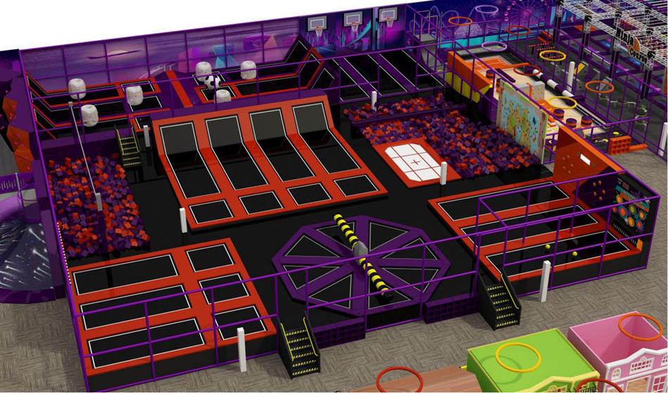 BJ-JB027 - Super Adventure park - Trampoline Park | Bluejayset Playground Heaven