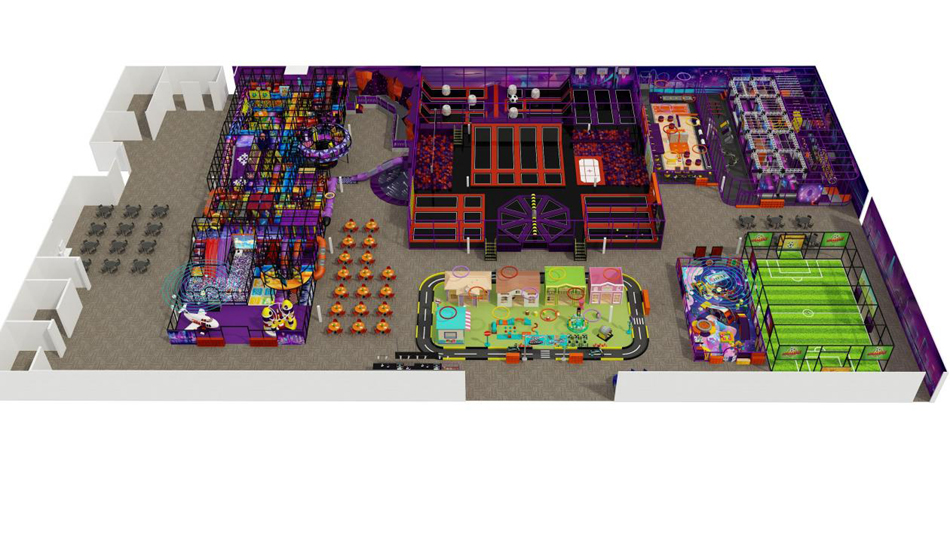 BJ-JB027 - Super Adventure park - Trampoline Park | Bluejayset Playground Heaven