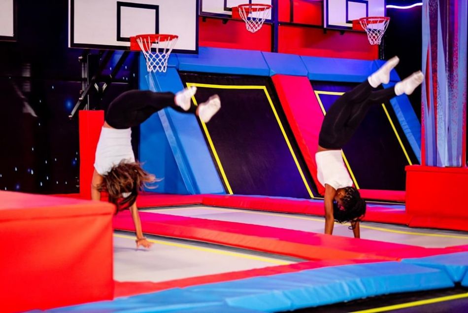 BJ-JA034 - Super adventure trampoline park - Trampoline Park | Bluejayset Playground Heaven