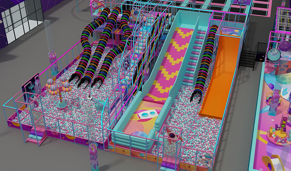 BJ-JB011 - Super jumping trampoline park - Trampoline Park | Bluejayset Playground Heaven