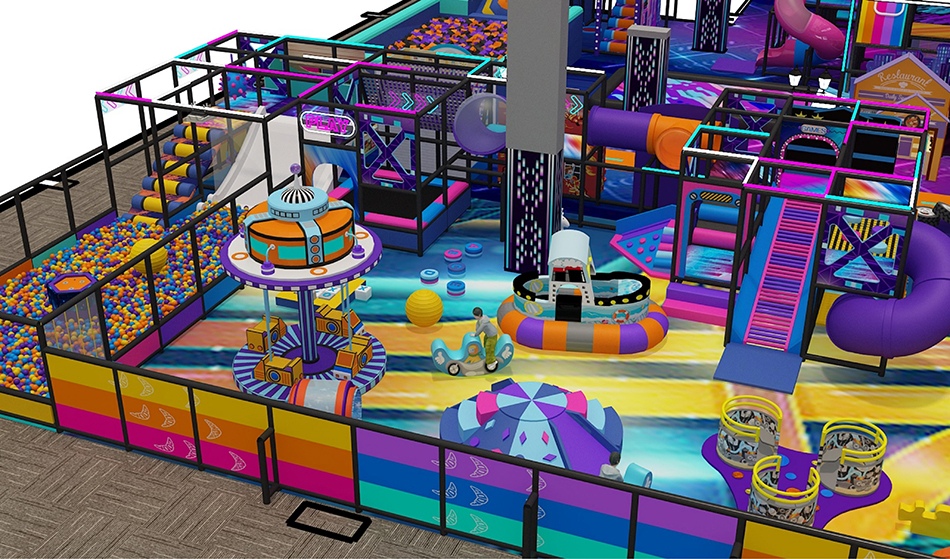 BJ-JB033 - Super larger Family Entertainment Center - Trampoline Park | Bluejayset Playground Heaven