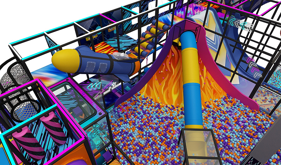 BJ-JB033 - Super larger Family Entertainment Center - Trampoline Park | Bluejayset Playground Heaven